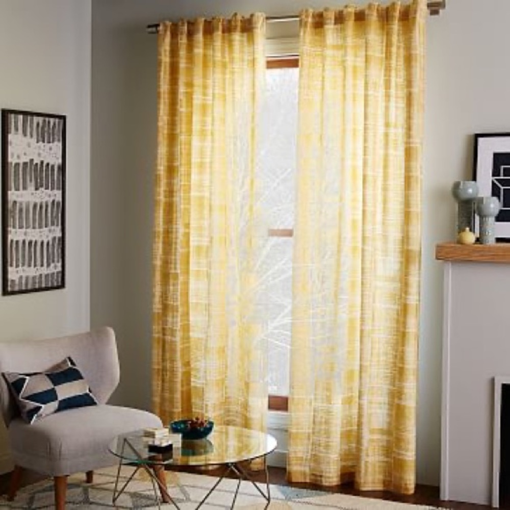 west elm 84” curtain